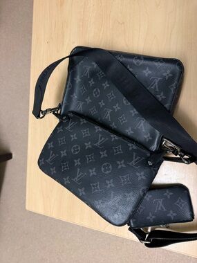 Louis Vuitton Black Monogram Messenger Crossbody